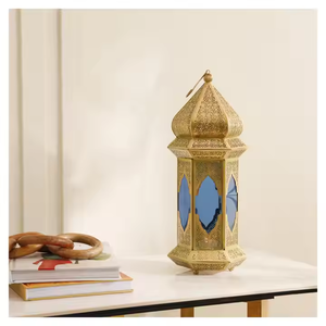 Farolillos lujosos, farolillos decorativos de madera y acero inoxidable cuadrados modernos y elegantes para decoración del hogar y bodas - Product Image 1