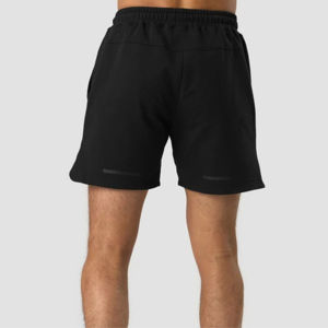Short de survêtement léger pour homme avec cordon de serrage Tissu respirant écologique Idéal pour les sports et la relaxation Motif solide - Product Image 3