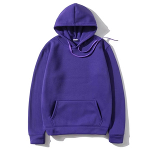 Sweat à capuche épais en molleton de coton 320g pour homme, personnalisable, uni, brodé, hiver, logo frontal, respirant - Product Image 4