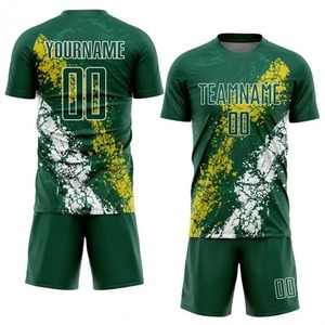 เสื้อทีมฟุตบอลสีเขียวเหลืองสีขาว - Product Image 1