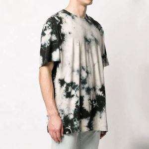 High Quality Eco-Friendly Breathable Acid Wash <b>Canvas</b> Fabric Men's T-Shirt 100% Cotton Loose Fit Printed Customizable - Product Image 3