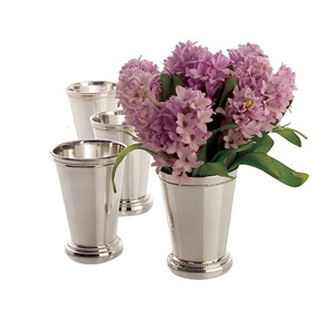 Shiny Silver Mint Julep Cup Made of Stainless Steel Copper Modern Party <b>Drinkware</b> - Product Image 4