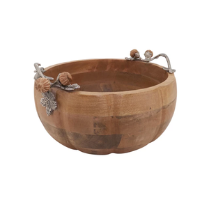 Cuenco moderno para el hogar, vajilla de cocina segura para hotel, frutas secas, Color marrón, madera Natural, acabado redondo - Product Image 4