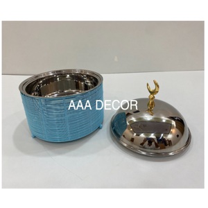 Cazuela de acero inoxidable de alta calidad Hot Pot Chapati Box Chapati container del vendedor y fabricante indio - Product Image 3