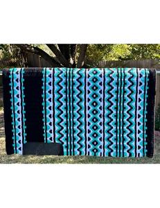 Couverture de selle occidentale en laine de qualité supérieure tissée à la main Durable confortable cheval Pad doux équitation Tack en vrac approvisionnement d'usine - Product Image 2