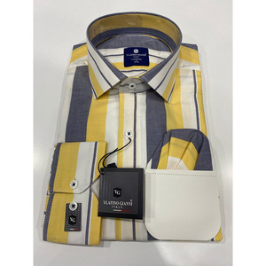 Camisa de primavera sólida de algodón 100% ajustada para hombre Tela transpirable cómoda hecha en Turkiye Disponible S a XXXL - Product Image 5