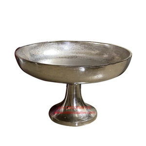 Juego de florero de Metal plateado brillante de 3 cuencos en forma de níquel acabado Metal decorativo Centro Mesa decoración florero para la venta - Product Image 3
