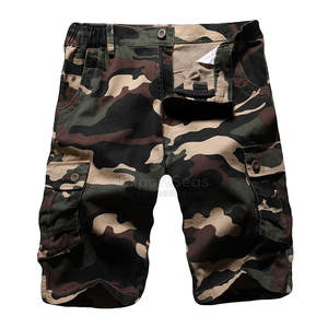 Pantalones Cortos Cargo Transpirables con Sensación Ligera y Detalles Prácticos, Pantalones Cortos Cargo con Sensación de Algodón Suave - Product Image 1