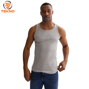 Venta al por mayor de algodón con logotipo personalizado correr músculo sin mangas Fitness última moda desgaste entrenamiento hombres gimnasio camiseta sin mangas para Unisex - Product Image 1