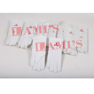 Guantes de Regalia masónicos Millennium Mark de alta calidad, guantes de algodón blanco transpirables Freemason Regalia - Product Image 5