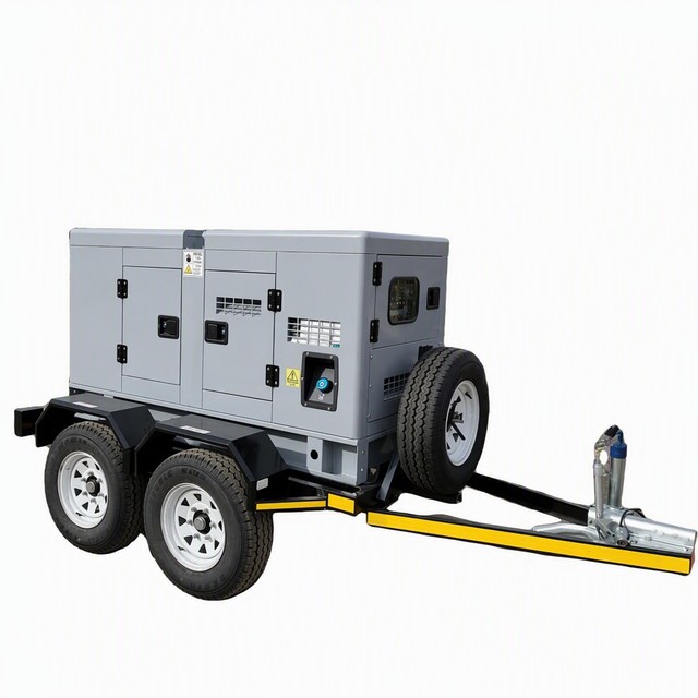 30kVA 50kVA Mobile Trailer Silent Diesel Generator Set |  Cummins Engine Optional | CE 50/60Hz ATS 3 Phase 4 Wire