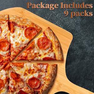 9 pièces Peel Pizza en bois 15.75 pouces planche à découper Pizza Paddle Spatule avec poignée pour la cuisson de la pizza - Product Image 5