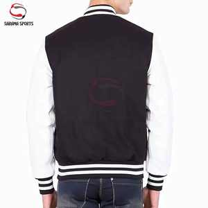 Chaqueta Varsity de Moda Masculina de Alta Calidad, Chaquetas de Béisbol Unisex con Bordado de Logotipo Personalizado - Product Image 3