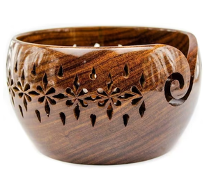 Luxury Design <b>Wooden</b> Yarn Bowl for Crocheting Accessories Kit Organizer for Knitting Decorative Handmade Natural Craft - Product Image 4