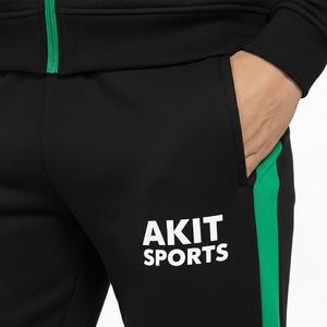 Ensemble de survêtement pour homme en coton 100% noir uni à manches longues, décontracté, à vendre, entièrement personnalisé, dernier design, hiver - Product Image 6