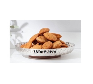 Le plus nouveau bol de chocolats d'acier inoxydable de bol de nourriture de vaisselle de conception avec le plateau de résine et le couvercle acrylique en Inde - Product Image 4