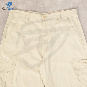 OEM Factory Men's Sporty Quick Dry Tactical Outdoor Cargo Shorts with Multi Pockets 100% Cotton Solid Casual Canvas Custom Logo - Product Image 3