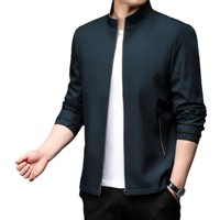 Blouson Bomber OEM à Col Montant Grande Taille Respirant Coupe-Vent avec Fermeture Éclair Printemps Automne Hiver 2025 Simple Décontracté Coupe Ample