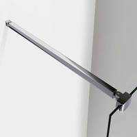 Barre de support pour verre de douche, quincaillerie de porte de salle de bain, barre de fixation mur-panneau