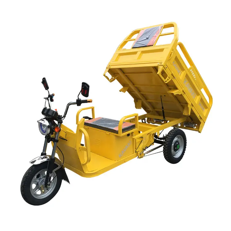 KAVAKI 2023 yeni tasarım güçlü ve güçlü Mini elektrikli kargo Trike 3 tekerlekli kargo üç tekerlekli bisiklet yetişkin için
