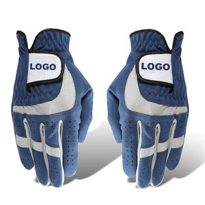 Vente chaude de gants de golf pour hommes avec un design unique en cuir véritable de couleur unie et de logo personnalisé pour une utilisation sportive - Product Image 3