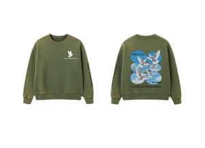 Sudadera Personalizada Vintage Lavada con Cuello Redondo para Hombre, Oversize, Estilo Urbano, Estampado Gráfico, de Algodón y Forro Polar, Casual, Unisex - Product Image 3