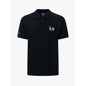America's Cup 38 Blu Navy per Polo Traspirante 100% Cotone Ricamato Design 'Road to Napoli' - Product Image 1