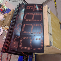 Panneau de signalisation numérique personnalisé à 4 chiffres à LED sur un seul côté et affichage du prix du gaz sur une seule carte PCB