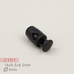 Vente en gros usine – Bloque-cordon en plastique ABS sans nickel, haute qualité, tendance, à trou simple ou double, avec ressort, certifié OEKO-TEX - Product Image 2