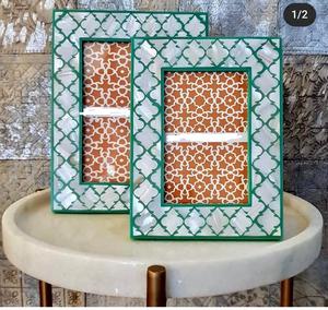 Home Decor Mother of pearl Inlay Decorative Wall Table Photo <b>Frame</b> Durable Genuine Quality Made In India - Product Image 4