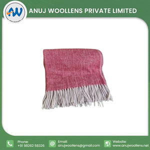 Manta de cama de lana de nuevo diseño 2024, nuevo diseño de alta calidad, comodidad acogedora con nuestras mantas de lana de tartán al por mayor - Product Image 4