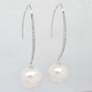 2024 últimos pendientes de gota de oro real elegantes de lujo de 18K 14K 9K con perlas naturales de agua dulce regalo chapado en rodio para mujeres - Product Image 2