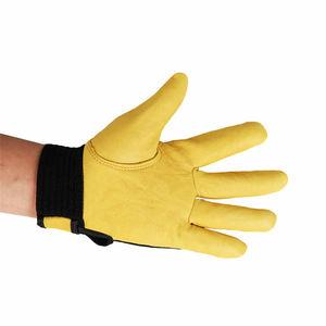 Gants de sécurité de travail en cuir de vachette XL pour hommes, enduits de latex, antidérapants, industriels, à usage général, prix d'usine - Product Image 4