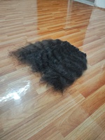 Rambut Manusia Keriting Remy India Selatan untuk Ekstensi Bebas Proses Kimia Rasio Rambut Panjang Dapat Di-Perm, Semua Warna