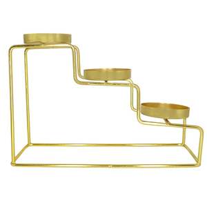 Porte-bougie unique en métal de haute qualité pour centre de table, décoration de fête, mariage, événement, portable - Product Image 5