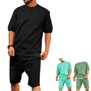 Conjuntos cortos de ropa deportiva para hombre, camisetas de verano personalizadas, traje deportivo corto de verano de secado rápido para hombre - Product Image 3