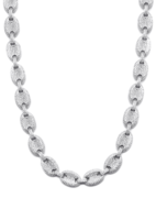 Chaîne cubaine Hip Hop Puff Mariner glacée en argent sterling 925 pour déclaration de mode de luxe unisexe d'Inde
