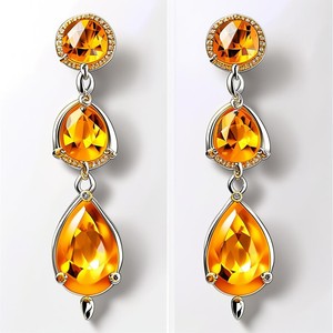 Sweet 18K Gold Plated <b>Earrings</b> Women's Fashionable 925 Sterling Silver for Wedding or Gift - Product Image 6