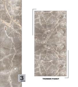 Azulejo de porcelana brillante elegante 600x1200 Mm para decoración de interiores Superficie Lisa Acabado duradero y resistente al agua - Product Image 4