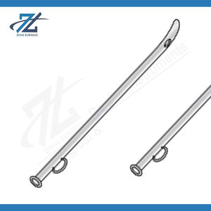 Cathéter ovale à extrémité solide, plaqué chrome, 165 mm de long, instruments chirurgicaux manuels en acier inoxydable, fabricant pakistanais, CE - Product Image 2