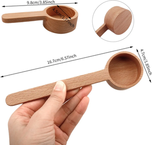 Cuillère en bois avec long manche, cuillère à café avec taille et logo personnalisés, de la meilleure qualité, directement de l'usine en Inde - Product Image 3