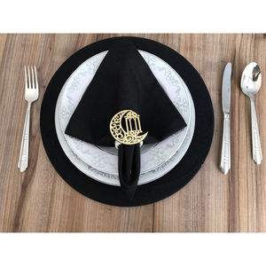 Rond de serviette décoratif de conception admirable porte-mouchoirs Rond de serviette de table Ramadan Rond de serviette en métal de haute qualité pour la meilleure vente - Product Image 5