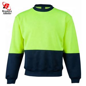 XL Orange Réfléchissant Construction Sécurité Polaire Sweat Haute Visibilité Vêtements de Travail Personnalisable OEM Conception Style De Protection Chemise - Product Image 5