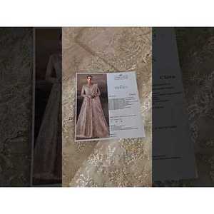 Robe de mariée de luxe Afrozeh Brides 2025 Clara 582-TC-1369, robe de bal vintage sirène, matériaux personnalisables, couleur poudre - Product Image 2