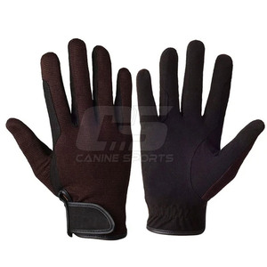 Guantes de equitación de cuero personalizables con diseño antideslizante y material duradero para uso en exteriores, MOQ bajo. - Product Image 1
