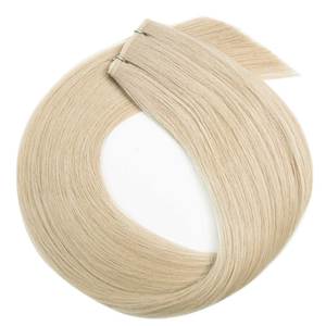 Micro Weft Hair Extensions 24 Inch Creamy Blonde Double Drawn 12A Remy Indian Human Hair <b>Body</b> <b>Wave</b> - Product Image 1
