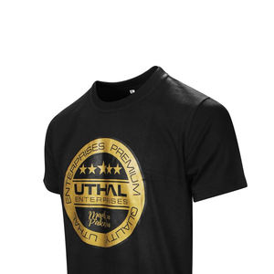 Camiseta de manga corta informal de 100% algodón personalizada de OEM para hombre, diseño liso de secado rápido con tejido de punto de ajuste de gran tamaño a la venta - Product Image 4