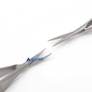 Titanio/acero inoxidable Tijeras dentales Cirugía oftálmica Instrumentos oftálmicos 12,5 cm Tijeras corneales - Product Image 2