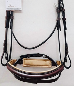 Brida de doma de cuero de caballo de alta calidad, banda para la nariz, diamantes de imitación duraderos, Halter decorado, precio competitivo, producto para montar - Product Image 6