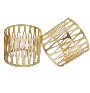 Rond de serviette en laiton au design élégant Rond de serviette en gros fait à la main Design unique décoratif à un prix raisonnable - Product Image 4